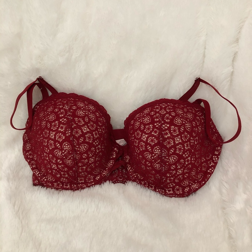 Victoria's Secret Red Lace Bra